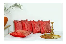 indian silk pillow cover silk and