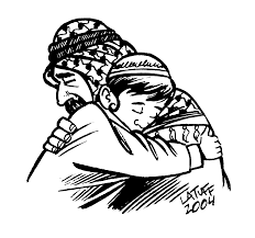 this picture of a young jewish boy hugging a muslim man shows that 