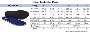 Helios Flat Feet Insoles Fallen Arch Low Arch Insoles Orthotic Arch Support