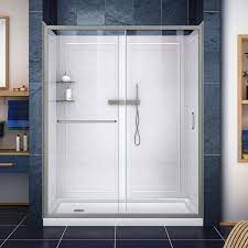 Shower Kit Semi Frameless Sliding Door