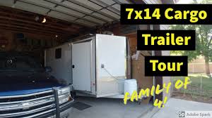 cargo trailer conversion tour 7x14