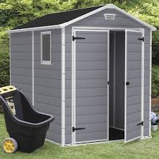 manor shed 6x8ft grey ransoms