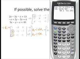 Solve 3x3 System With Gaussian