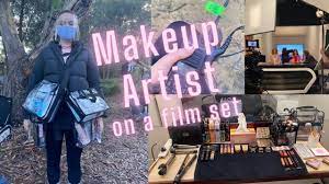 makeup artist on a film set