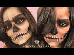 easy skull makeup tutorial halloween