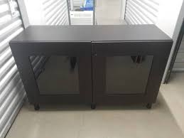 Ikea Tv Stand With Glass Doors