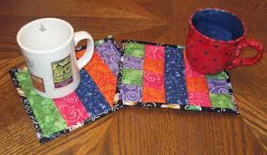 patchwork mug rug