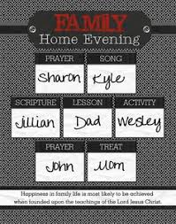 113 Best Fhe Charts Images Family Home Evening Family