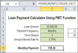 excel loan payment calculator