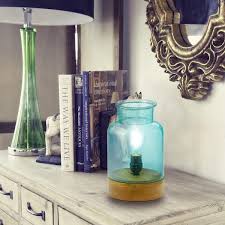Glass Uplight Accent Table Lamp 21137