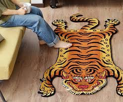 detail inc tibetan tiger rug replica