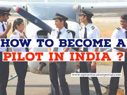 how to become a pilot in india types