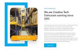 about us page template bootstrap 4
