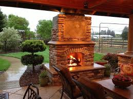 Brick Outdoor Fireplace Diy Fireplace