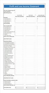 35 Profit And Loss Statement Templates Forms