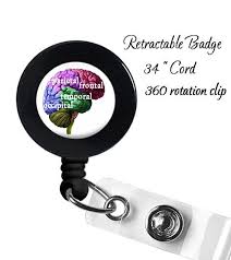 Badge Reel Human Brain Name Id Holder Gift Idea