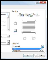 add a border to some text microsoft