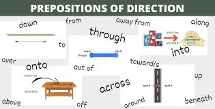 prepositions of direction exles