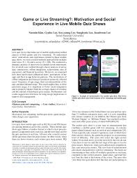 Relative dating and absolute dating similarities. Pdf Game Or Live Streaming Motivation And Social Experience In Live Mobile Quiz Shows