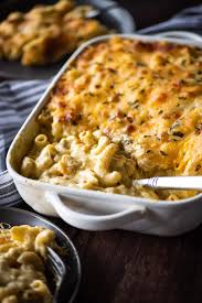 creamy baked four cheese mac and cheese