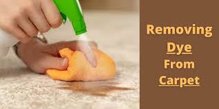 how to remove dyes from carpet