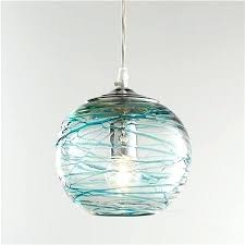 Beautiful Aqua Glass Pendant Light Blue Muconnect Co