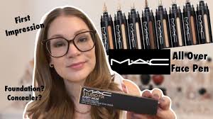 mac all over face pen foundation and
