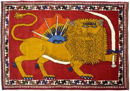 distinctive persian lion carpets