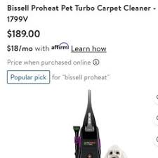 bissell proheat pet turbo in