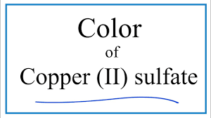 color of copper ii sulfate hydrous