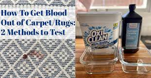 how to get blood out of carpet or rugs
