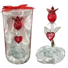 Spoil your girlfriend this valentine's day. Glass Red Rose Girlfriend Boyfriend Gf Bf Valentines Day Gift Birthday Present 692453868506 Ebay
