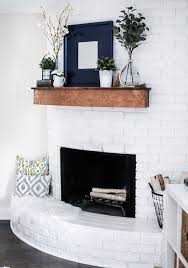 Fireplace Mantle Decor Farmhouse Interior