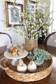 decorating with baskets and trays a