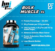 bpi sports bulk muscle xl gainers