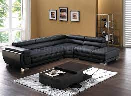 8097 Modern Leather Sectional Sofa In