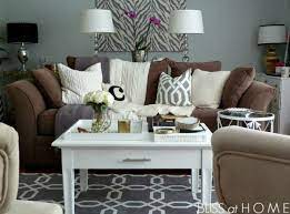 30 chocolate brown gray living room