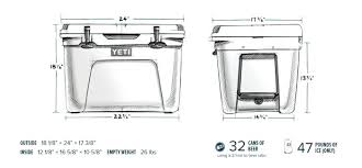 A Chart Depicting The Size Of Various Yeti Coolers From Left