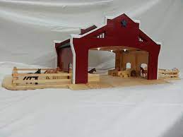 custom made wooden toy barn made