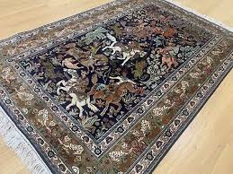 hand knotted silk on silk rug carpet