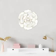 White Metal Flower Wall Decor 20 At