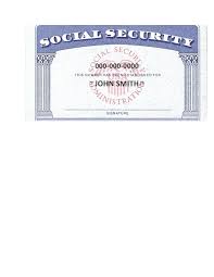 fake social security card templates