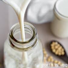 fresh homemade soy milk stovetop or
