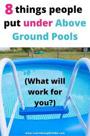 8 above ground pool pad ideas what to