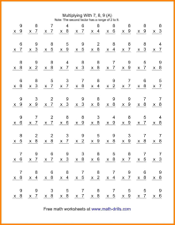 Printing is not something that is advised for little ones. 100 Multiplication Math Facts Practice