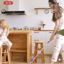 sh retractable gummy mop household