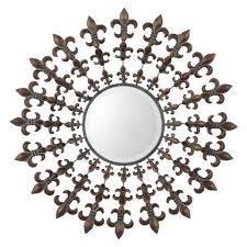 Fleur De Lis Round Mirror Mirror Wall