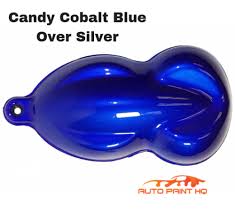 Candy Cobalt Blue Over Silver Basecoat
