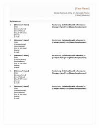 Resume Templates References Resume Templates