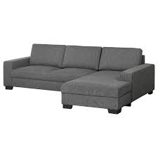 Praktisch umklappbar vom sofa zum bett (reicht bequem für 2 personen). Sorvallen 3er Sofa Mit Recamiere Rechts Lejde Dunkelgrau Ikea Osterreich